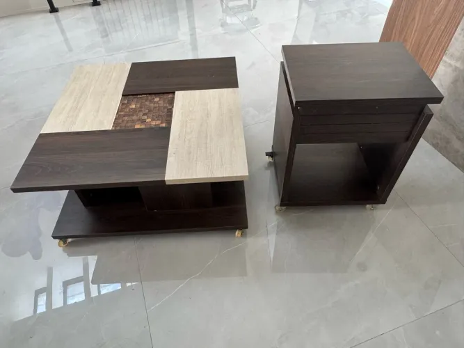 Kit mesa de centro + mesa lateral