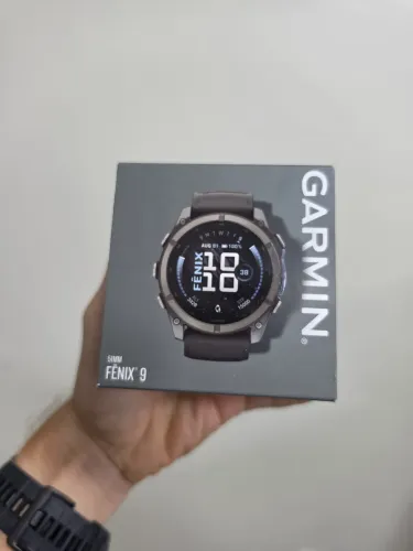 Relogio Garmin Fenix 9 - 51mm cinza Amoled Saphira
