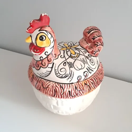 Galinha Porta Ovos / Bomboniere Weiss
