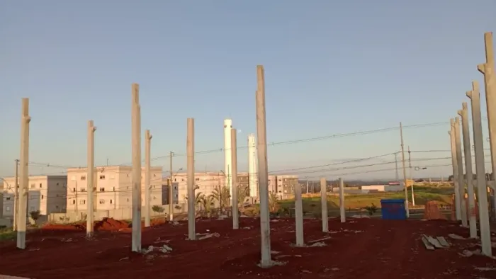 Pilares em concreto