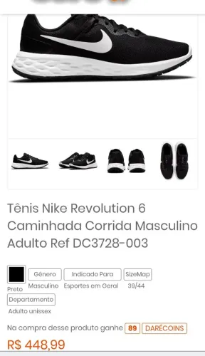 Tenis nike original número 39