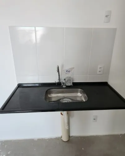 Pia de Cozinha Preta - 1,20 m | Nova