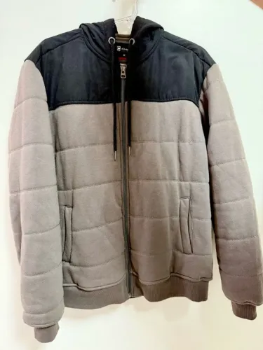Jaqueta Masculina Bicolor com Capuz M