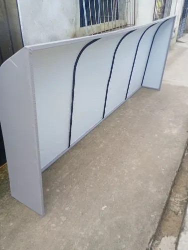 Toldo fixo curvo novo 