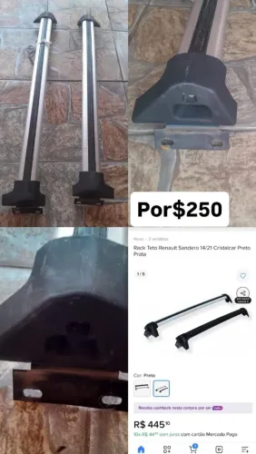 Rack teto sandero 2015
