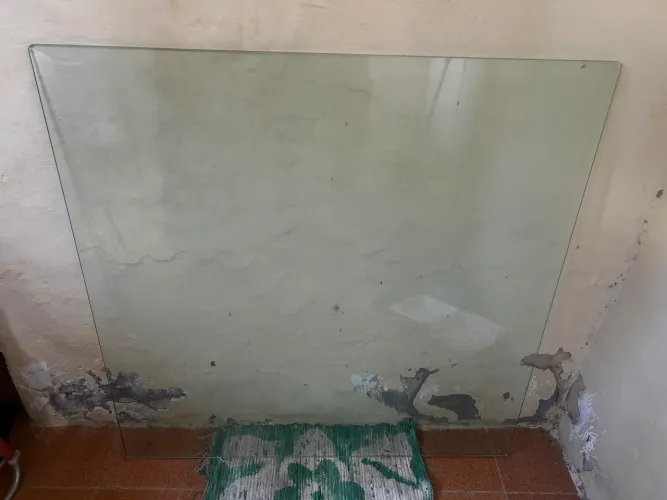 Tampo de vidro para mesa 1mx1m