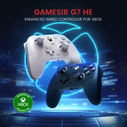 Controle GameSir G7 HE Hall Effect c/fio para Licenciado Xbox Series X/S, Xbox One e PC