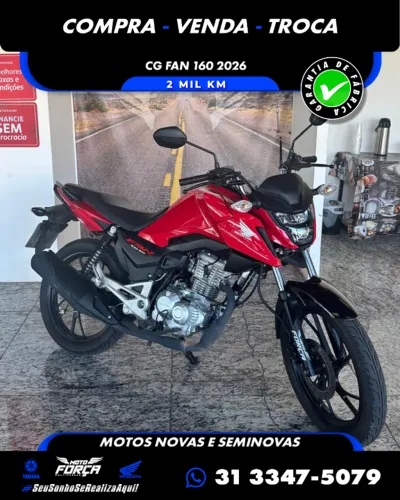 Fan 160 CBS Ano2026 Unico Dono Garantia Fabrica