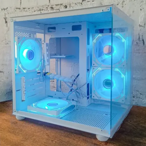 (NOVO) Gabinete Gamer Aquário 4 Fans