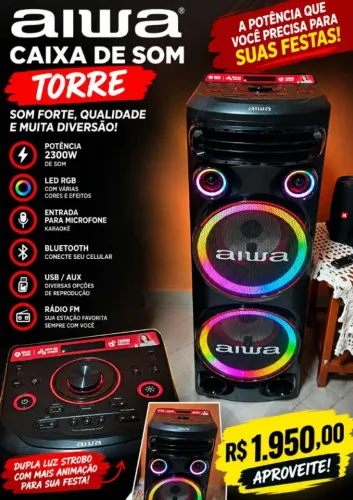 Caixa de som potente 
