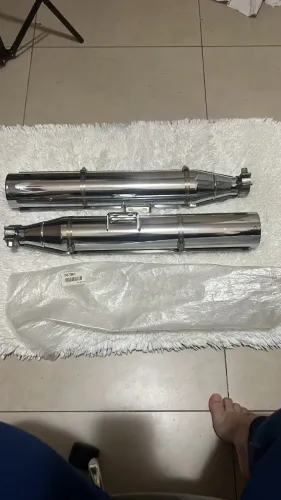 Par Ponteira Escapamento Original Harley Davidson Softail M8 ZERADA (NUNCA USADA)