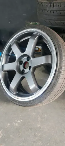 Rodas TE37 aro 18 + pneus novos 