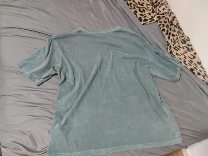 Camisa boxy verde