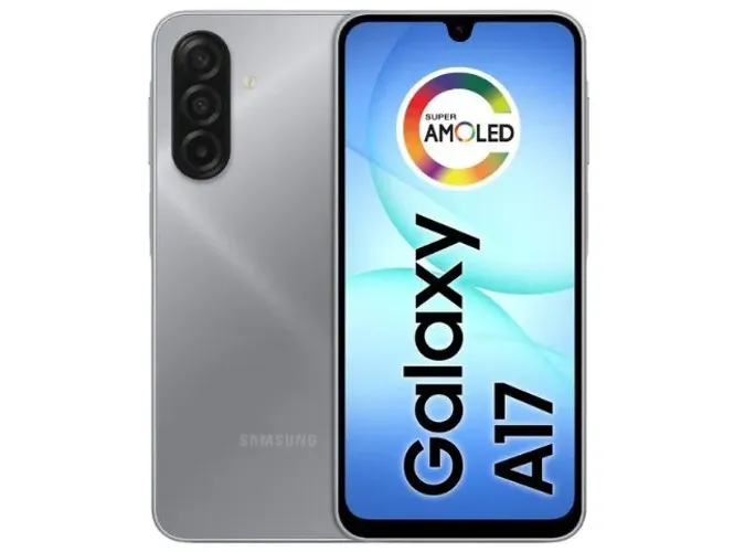 Celular Samsung Galaxy A17 Cinza 256GB 8GB Tela Grande 6.7? Câmera Tripla Bateria Duradour