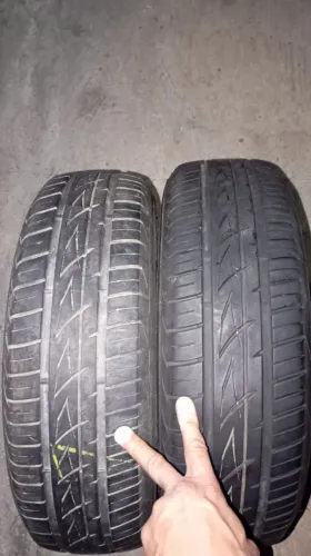 Par de pneus 175/65R14 Firestone F-600 em bom estado
