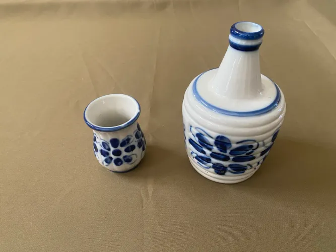 Moringa em Porcelana Azul Colonial 1L (Nunca Usado)