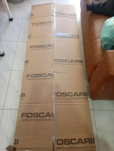 Estante de livros 100 MDF 5 portas 8 Nichos Versatile branco