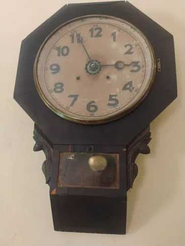 Antigo Relógio de parede Waterbury Clock Company