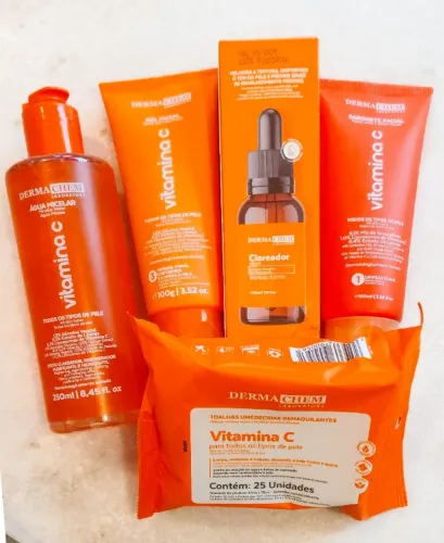 Kit Skin Care Vitamina C Dermachem - Clarear e Uniformizar a pele