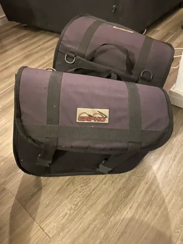 Alforjes em cordura para moto, impermeáveis