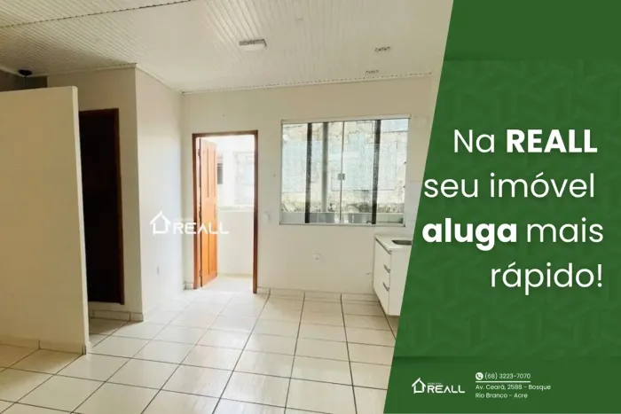 Bosque, apartamento com 1 quarto + água do poço