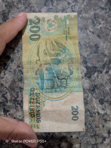 Vendo cédula antiga de 200 cruzeiros