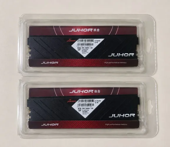 Kit memórias 2x8gb 3200mhz JUHOR <br>