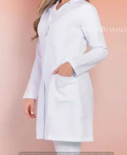 Jaleco 100% algodão Espaço Branco