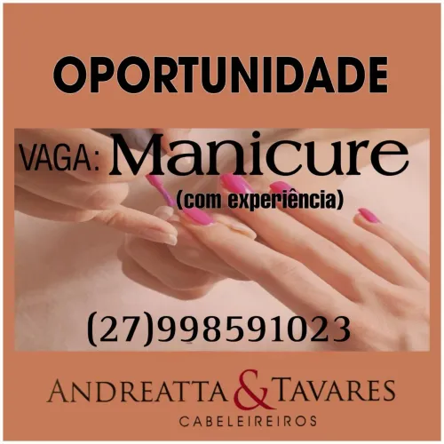 Vaga para manicure