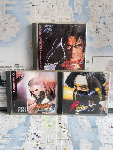Lote de jogos do Neo Geo CD leia