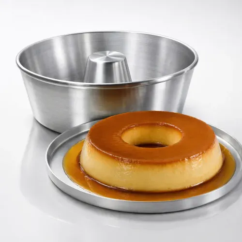 Linda Forma de Pudim com Tampa em Alumínio 18cm e 20cm | Para Pudim, Bolo e Cuscuz