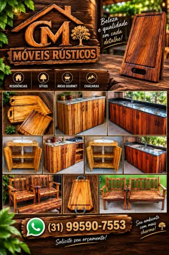 Móveis rústicos