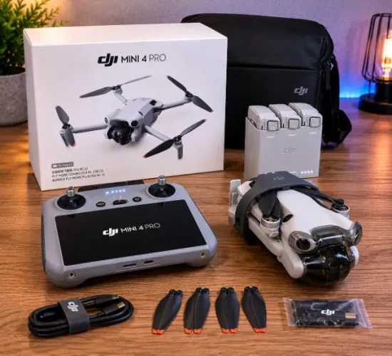 Drone DJI Mini 4 Pro Fly More Combo - Estado de Novo - Na Caixa ? Pouquíssimo Uso