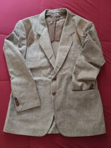 Blazer Clássico de Alfaiataria italiana Lã Marca Valentino Uomo Bege Tam 54 Longo