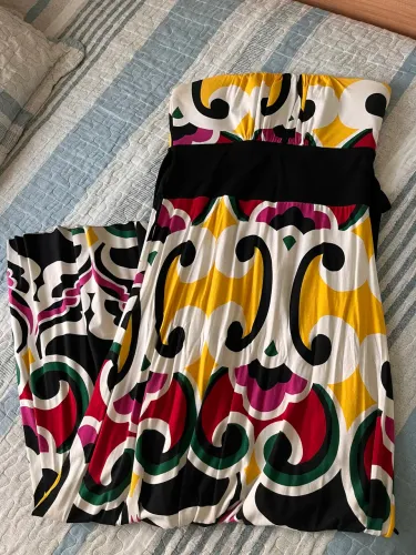Vestido longo tomara-q-caia com bojo (1,38 cm de comprimento) TAM G