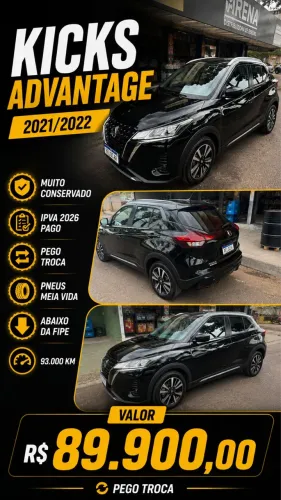 Nissan Kicks Advance 1.6 16V Flex AUT 2022