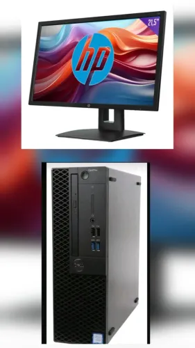 Dell Optiplex 3070 Core i5 3.0GHz, 16GB RAM, SSD 480GB Com Monitor HP Full HD 22 Polegadas