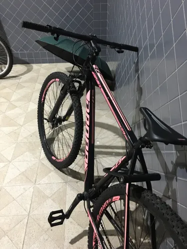 Bike aro 29 Preto com rosa Drop 