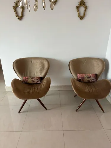 Poltronas decorativas estilo retrô 