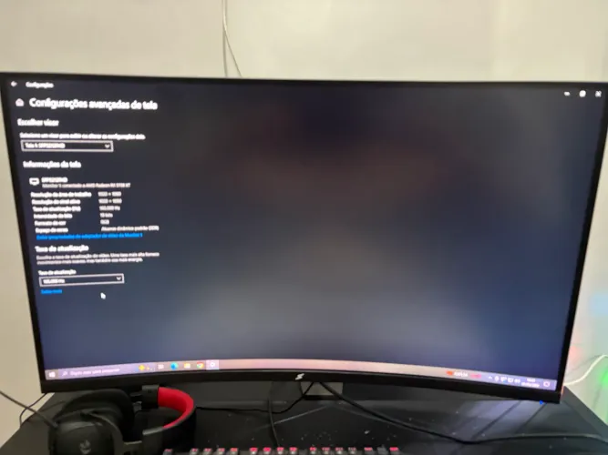 Monitor 165hz curvo 32 polegadas