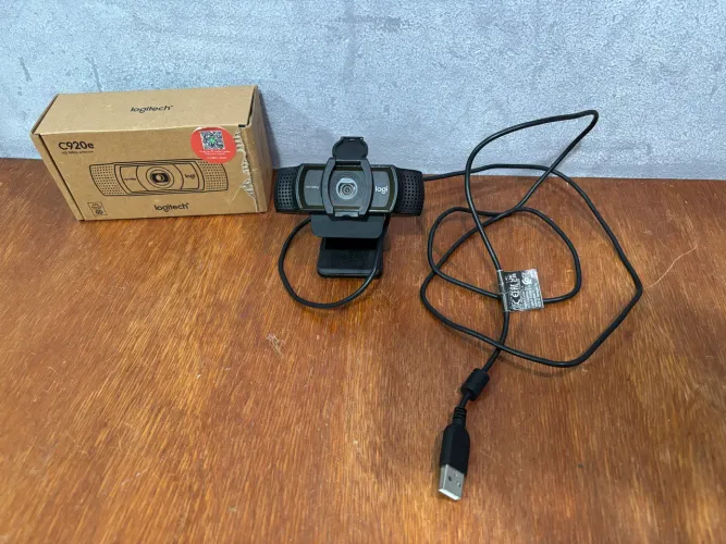 Câmera Webcam Logitech C920e 1080P