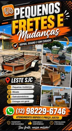 Pequenos fretes zona leste