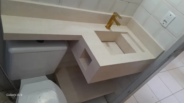 Lavatório em porcelanato