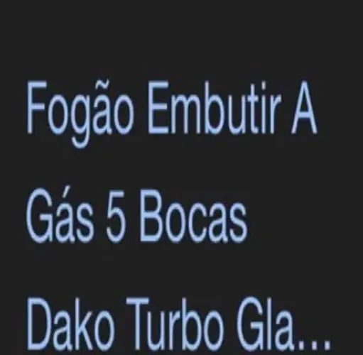 Fogão Dako 5 bocas turbo
