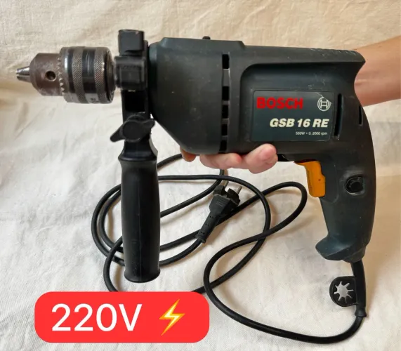 Furadeira de Impacto Bosch GSB 16 RE 220V Funcionando Perfeitamente