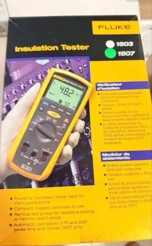 Megômetro Fluke 1503/1507 Digital 1000v Teste Isolação Industrial