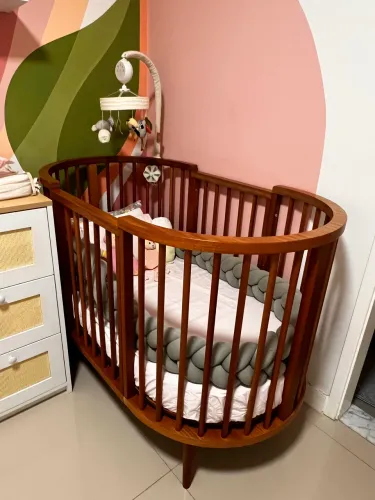  Berço Crescer Sleeper - Madeira Jequitibá | Excelente estado ?