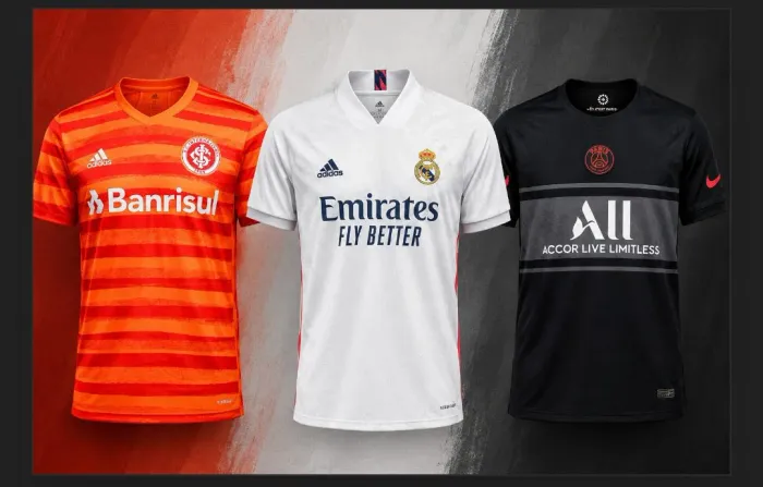 Camisas PSG / Real Madrid e Internacional