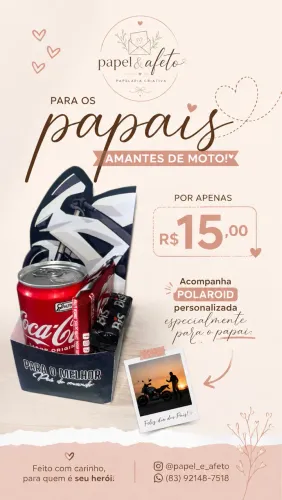 Kit dia dos pais tema moto