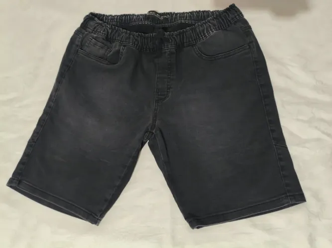 Bermuda Jeans Marc Alaim com cós elastico - T 44 semi nova.